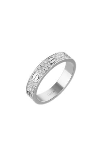 Cartier Love Ring Small Model Paved White Gold