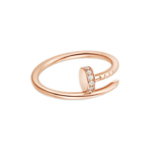 Cartier Juste un Clou Ring Small Model Paved Rose Gold