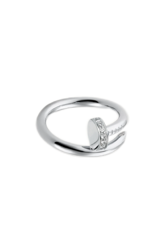 Cartier Juste un Clou Ring Classic Model Paved White Gold