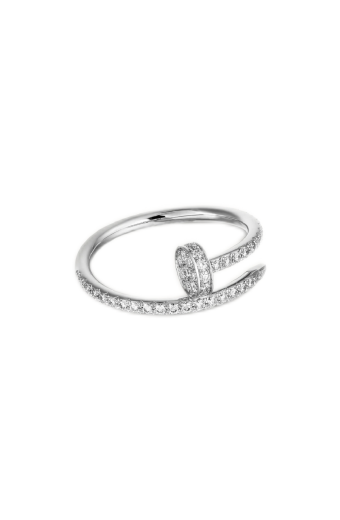 Cartier Juste un Clou Ring Small Model Semi-Paved White Gold