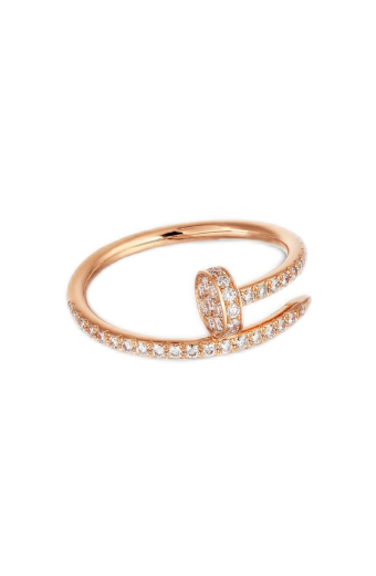 Cartier Juste un Clou Ring Small Model Semi-Paved Rose Gold
