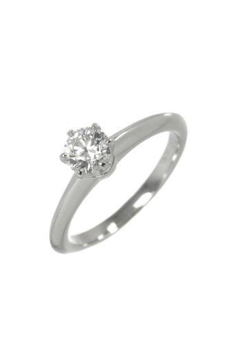 Tiffany & Co. Engagement Ring 0.45ct Platinum Diamond