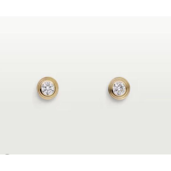Cartier D'Amour Diamond Earrings Yellow Gold
