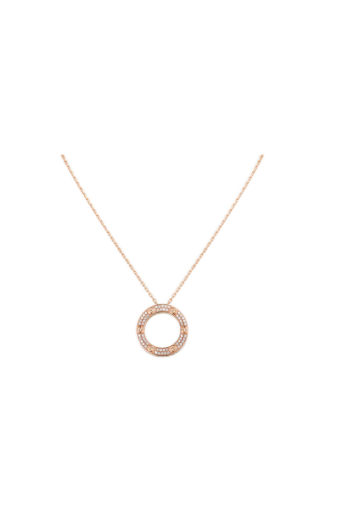 Cartier Love Necklace Paved Diamonds Rose Gold