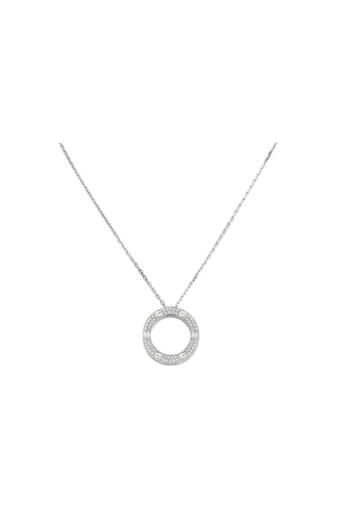 Cartier Love Necklace Paved Diamonds White Gold