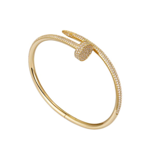 Cartier Juste un Clou Bracelet Classic Model Diamonds Yellow Gold Paved