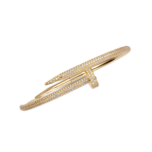 Cartier Juste un Clou Bracelet Classic Model Diamonds Yellow Gold Paved