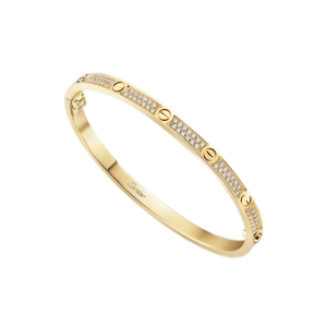 Cartier Love Bracelet Small Model Paved Yellow Gold
